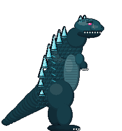 NeonG, a glowing kaiju