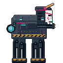 Tetsu-Kamen, a riot-suppression mech walker